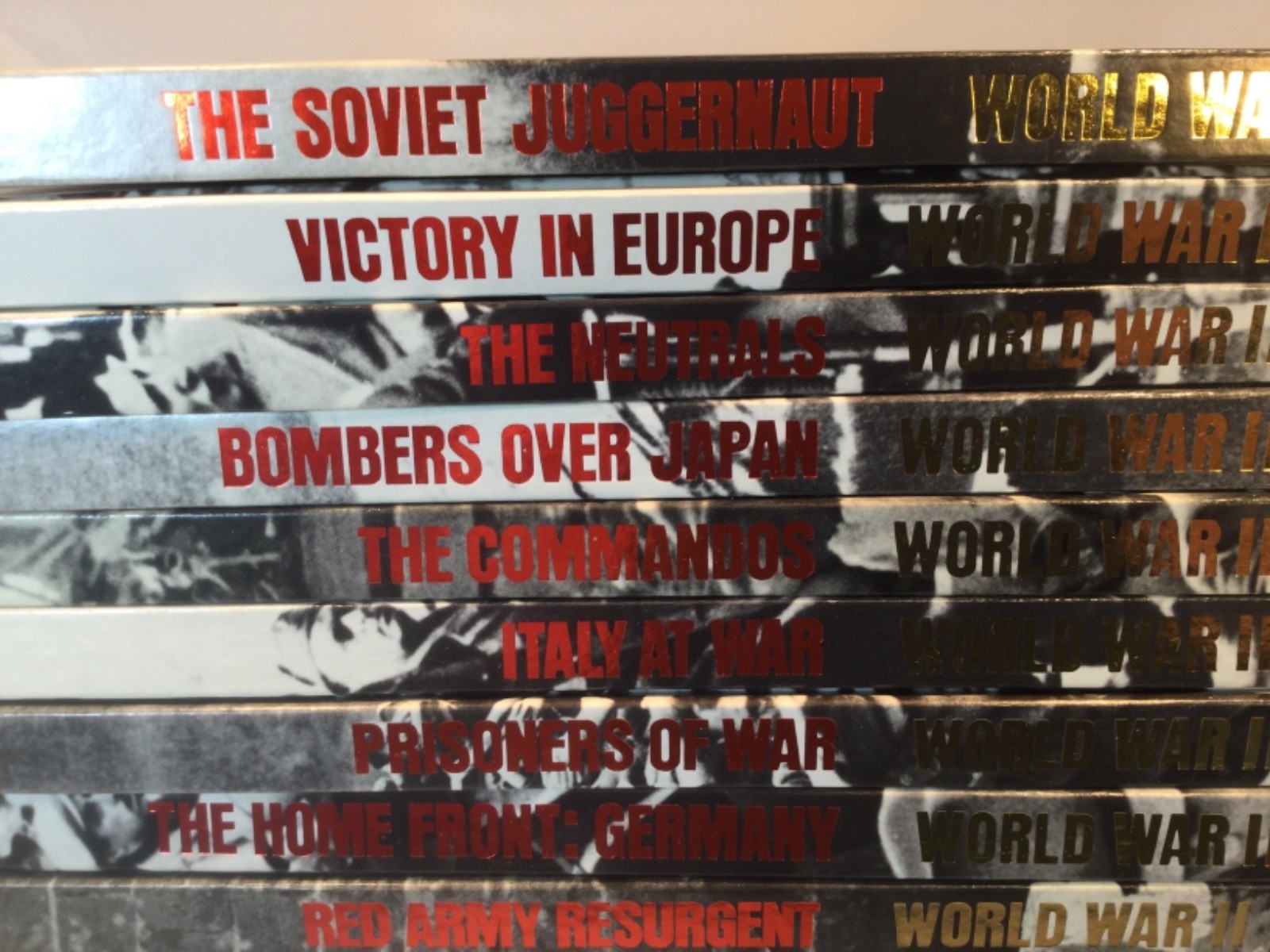 WORLD WAR II Time-Life Books Series 25 Volumes WW2 Red & Gold Rare