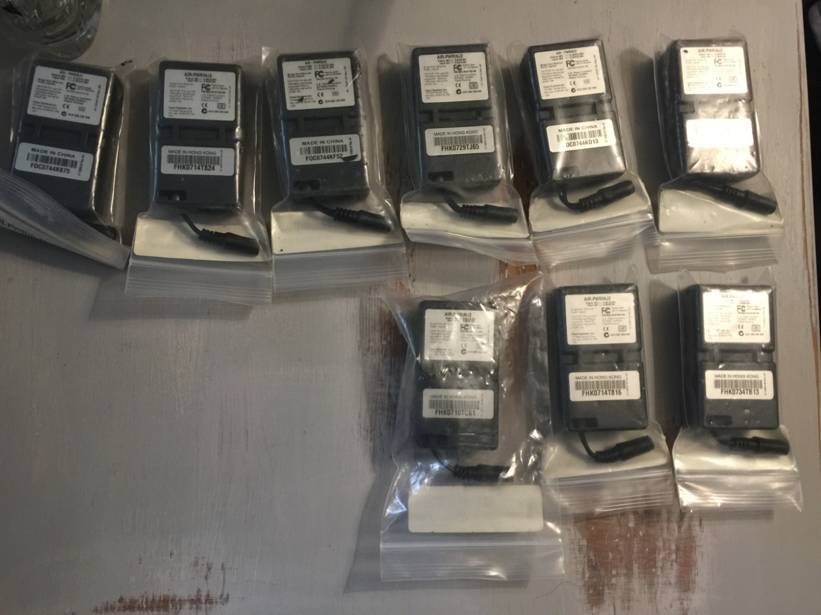 9 new never used Cisco AIR-PWRINJ2 Aironet