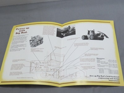 Vintage Big Bud 360/400/450/525/780 Tractor Sales Brochure circa 1978 NICE!!!