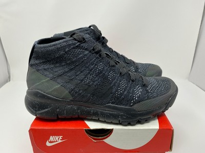nike flyknit trainer chukka fsb black/sail-dark grey-light charcoal