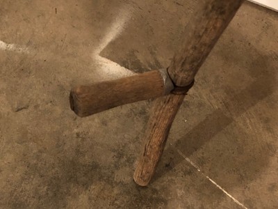 Old Antique Large Primitive Antique Scythe Halloween Prop Grim Reaper Farm (C)