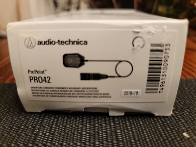 AUDIO-TECHNICA PRO42 MINIATURE UNIDIRECTIONAL CONDENSER BOUNDARY MICROPHONE XLR