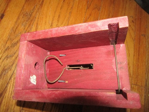 Vintage 44 California Pocket Gopher Trap Works Wood