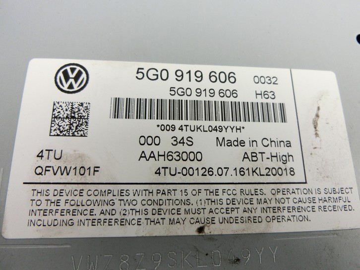 VW Tiguan II AD 16-20 Bildschirm APU ABT-Std-2 High Anzeige Display Infotainment VW Tiguan II AD 16-20 11.11.2016... Vorschau 5