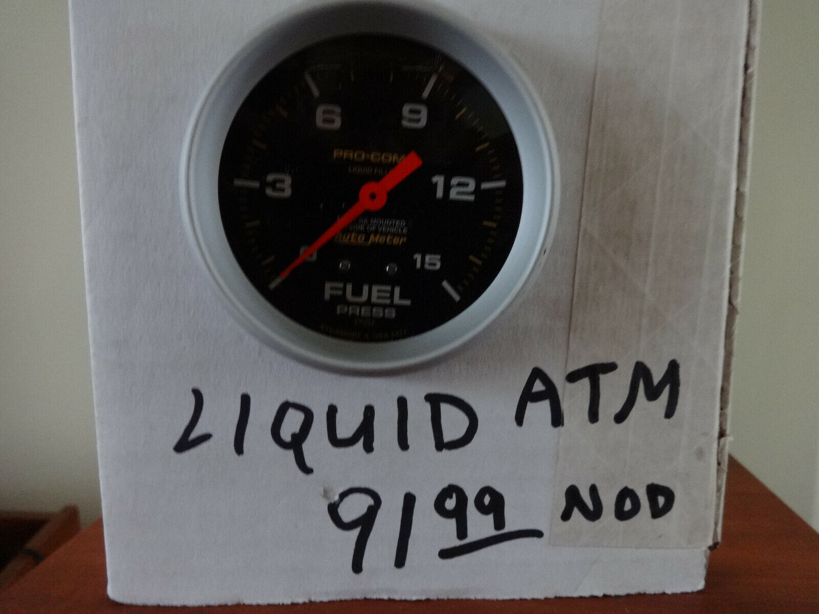 Allstar Replacement ATM Fuel Pressure Gauge 15psi Pro Comp 2-5/8in Allstar Replacement ATM Fuel Pressure Gauge 15psi Pro Comp 2-5/8in