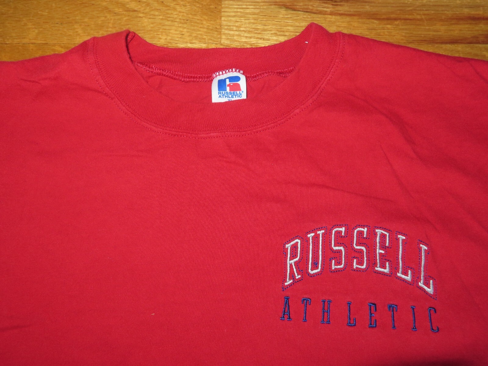 548 70's レアタグ RUSSELL SPORTS WEAR Vintage 70s Russell Athletic ringer college sport single