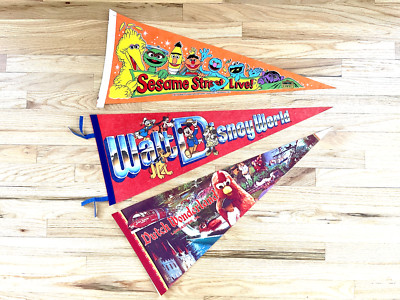 Rare Vintage Pennant Flag - Walt Disney World!