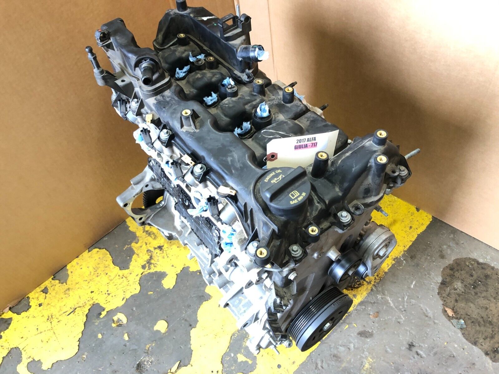 2017-2022 Alfa Romeo Giulia RWD 2.0L I4 Turbo Engine Motor 2017-2022 Alfa Romeo Giulia RWD 2.0L I4 Turbo Engine Motor