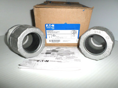  NEW BOX OF 2 CROUSE HINDS 1-1/2'' NPT CGB5915 WIRE CABLE CORD GRIP 1.625''-1.875''