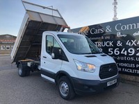 2015 65 FORD TRANSIT 350 2.2 TDCI 125 MWB L2 TIPPER DROPSIDE TIPPING BODY 129K