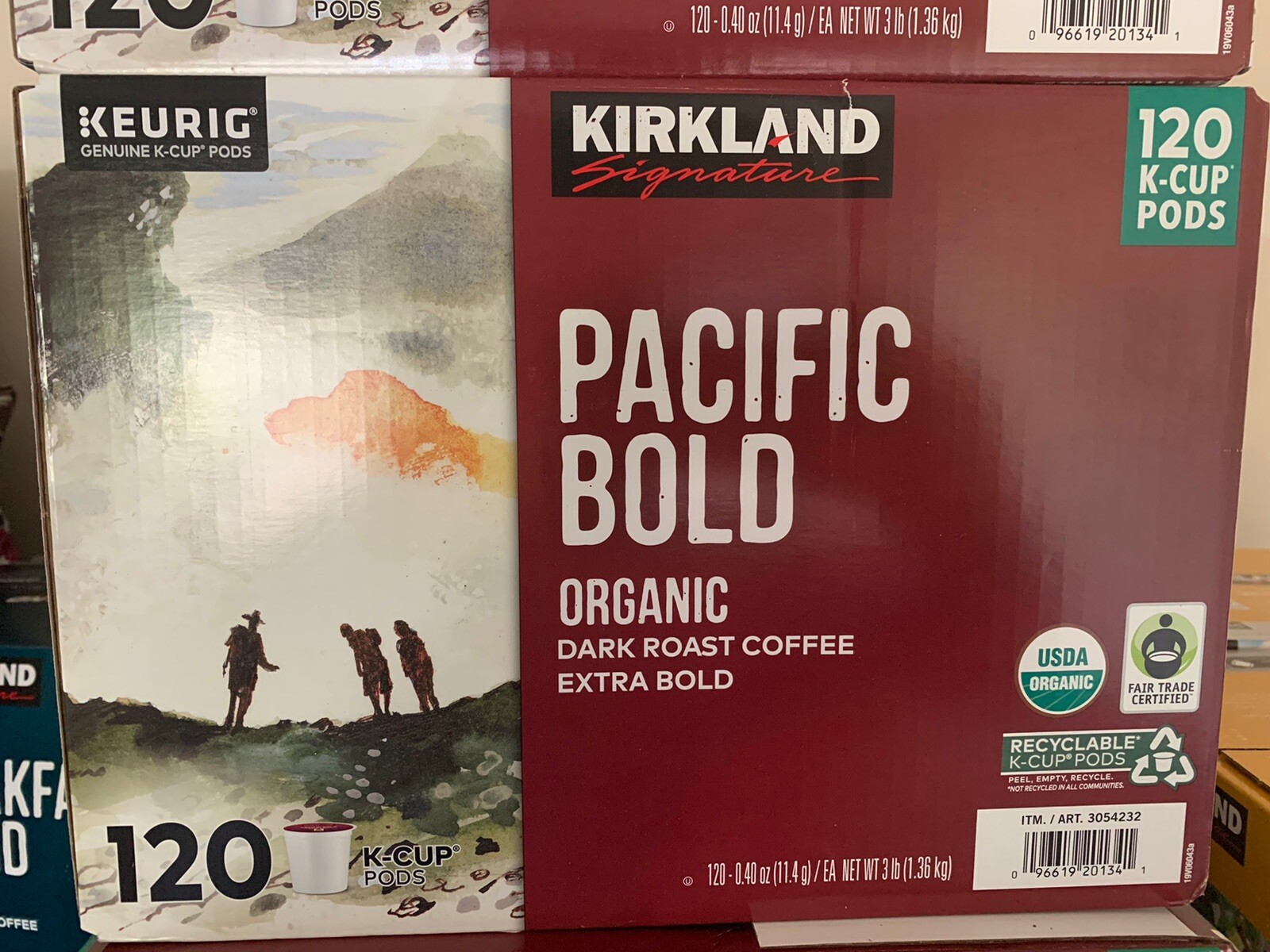 Kirkland Signature Pacific Bold K-Cups, Organic Dark Roast C