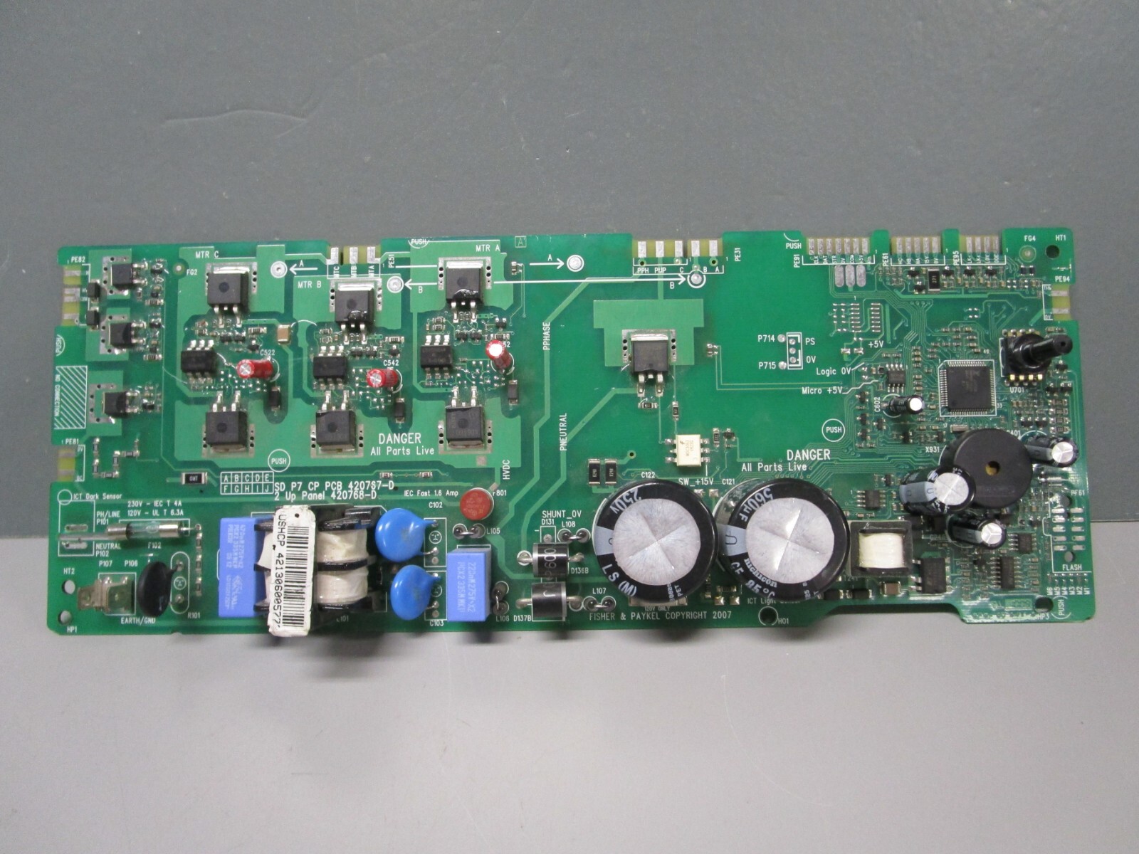Fisher & Paykel Washer Control Board 421306USP 420767-D Fisher & Paykel Washer Control Board 421306USP 420767-D