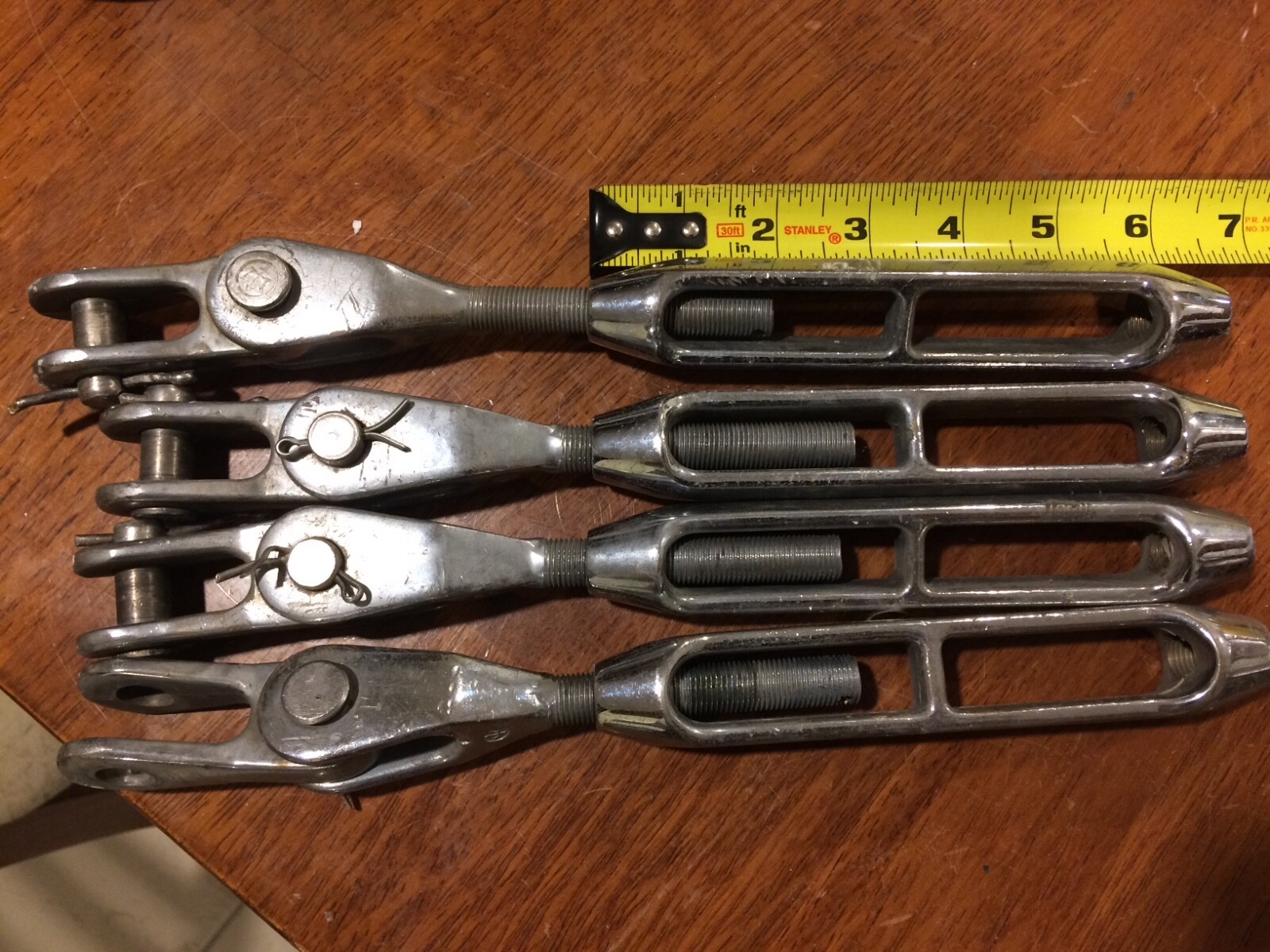 4 Bronze Brass Stainless plated turnbuckle  1/2 Inch Sailboat Hardware Marine