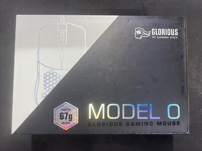 Glorious PC Gaming Race GO-BLACK 12000 DPI RGB Led Gaming Mouse - Black Sealed