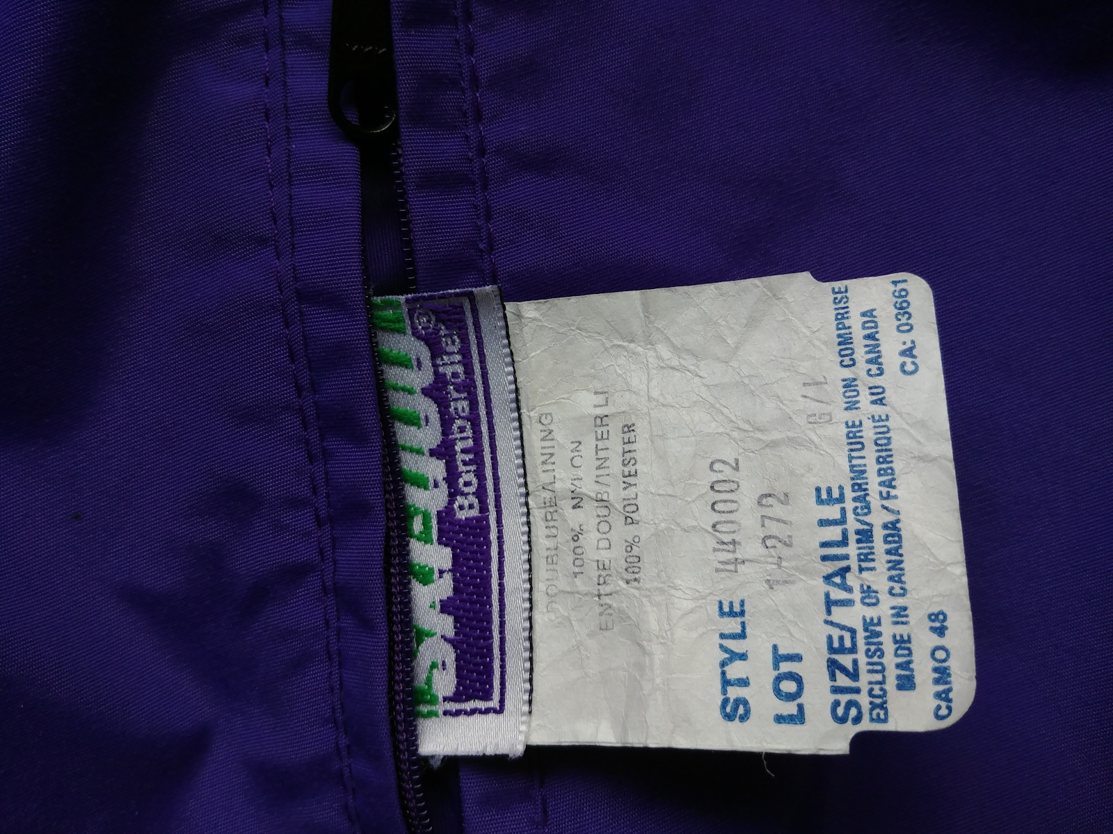 Vintage Vest Retro Ski-Doo Skidoo Ski Snowmobile Moto-Ski Bombardier Reversible