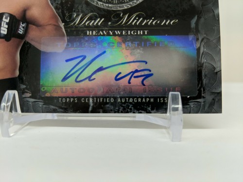 Matt Mitrione UFC Topps Bloodlines 2014 Autographed Relic 053/124
