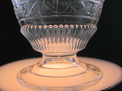 EAPG FOOTED CLEAR PATTERN GLASS 5