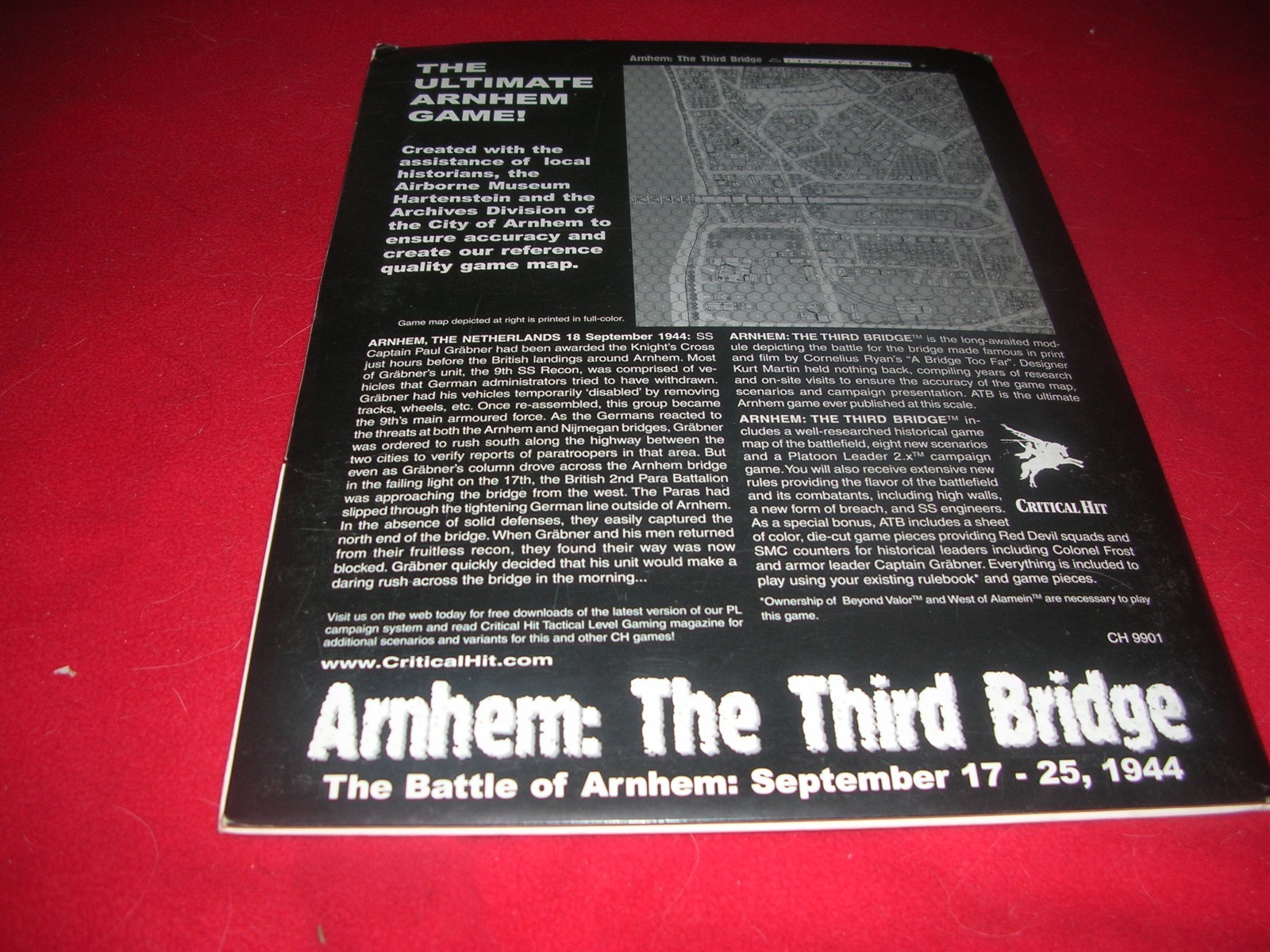 Arnhem: The Third Bridge Module from Critical Hit- Unpunched -Never Played