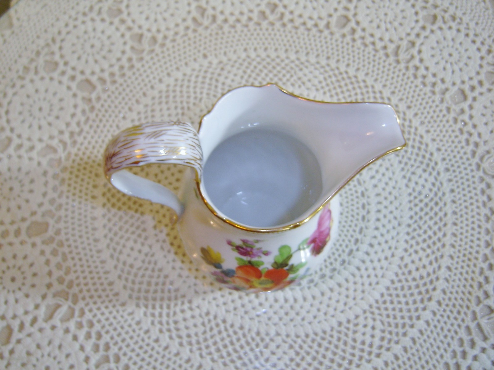 Vintage Dresden 5 inch Cream Pitcher