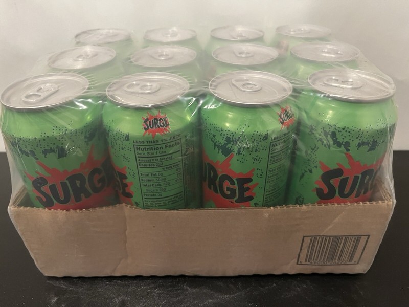 Surge Soda Citrus Flavor Soda 2014  Beverage 5X330ML Unopened