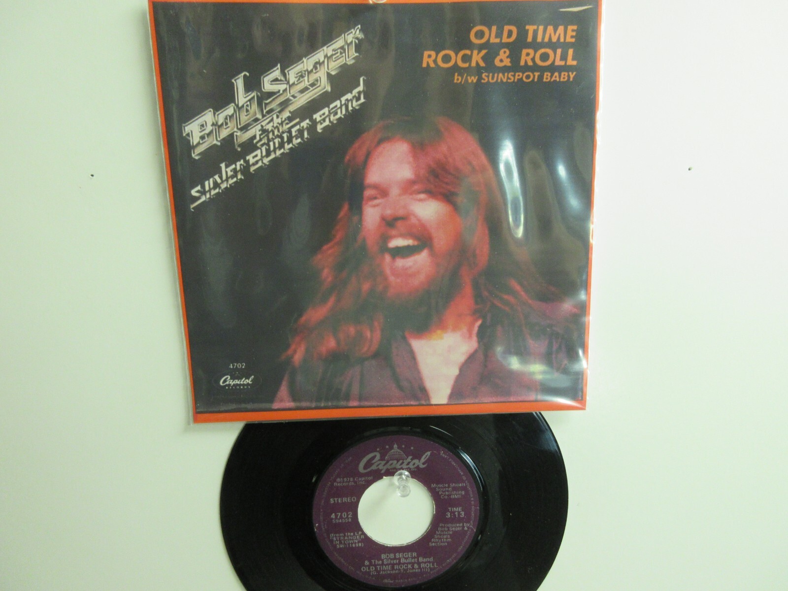 💥 ' BOB SEGER ' HIT 45 + PICTURE [Old Time Rock & Roll