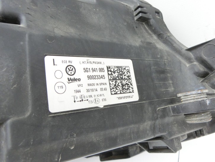 VW Golf VII 7 Variant 13-17 Scheinwerfer Halogen Vorne Links VW Golf VII 7 Variant 13-17 11.11.2014 5G1941005... Bild 7