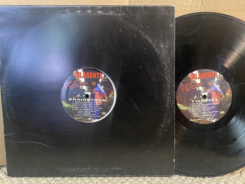 Dilagents Feel ORIG VG+ 2LP OZ private hardcore hip hop boom bap