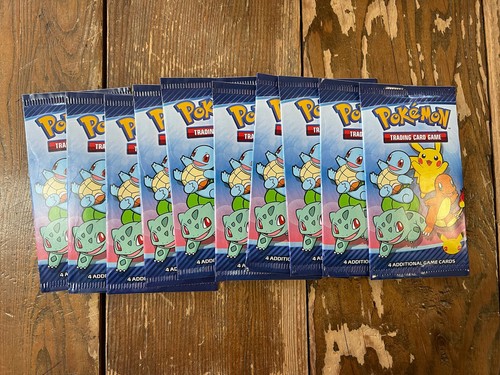 “10 Pokémon Card Packs - McDonald’s Pokemon 25th Anniversary McDonalds Promo Booster Packs Lot
