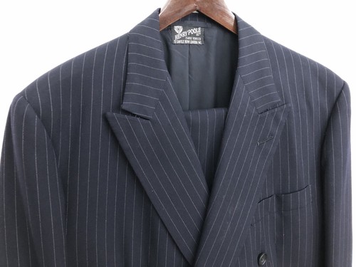 【HENRY POOLE】（94AB4）DELFINO セットアップ スーツ SUIT.（スーツ）の「Dolphin Finish Pin check suit/ドルフィン