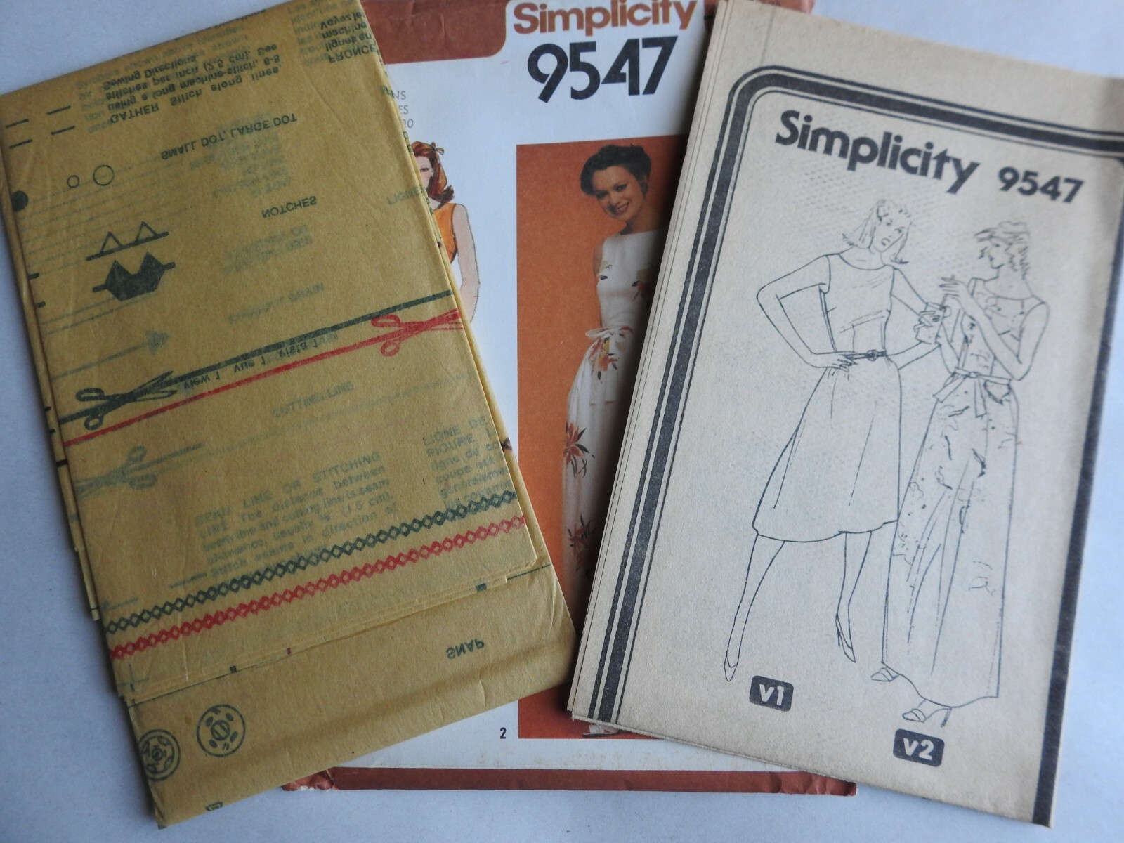 Vtg. 1980 Simplicity Misses Fitted Dress Sewing Pattern 9547 Size 18-20 Uncut