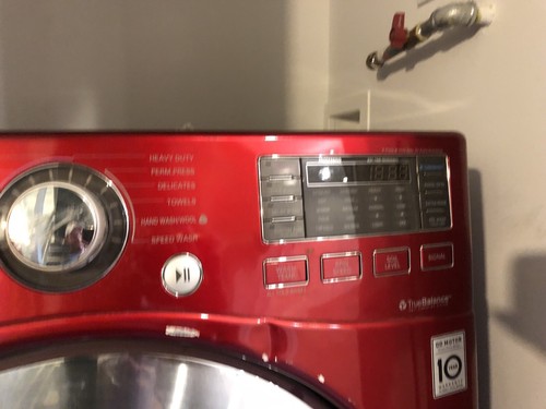 Red Lg Washer And Electric Dryer