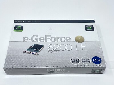 EVGA NVidia e-Geforce 6200 LE Graphics PCI-E Video Card 256MB/512MB