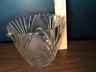 VINTAGE ART DECO CLEAR GLASS FROSTED ICE BUCKET