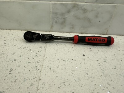 Matco Tools 1/4 Locking Flex Head Ratchet 7 3/4 '' Black W/ Red  USA  Afr68blfr