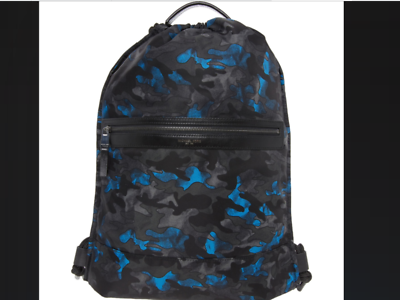 MICHAEL KORS BACKPACK blue black NYLON CAMOUFLAGE NWT RRP 180