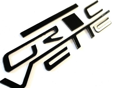 DKM | GLOSSY BLACK REAR BUMPER INSERT FOR CORVETTE C6 2005-2013 NOT DECALS