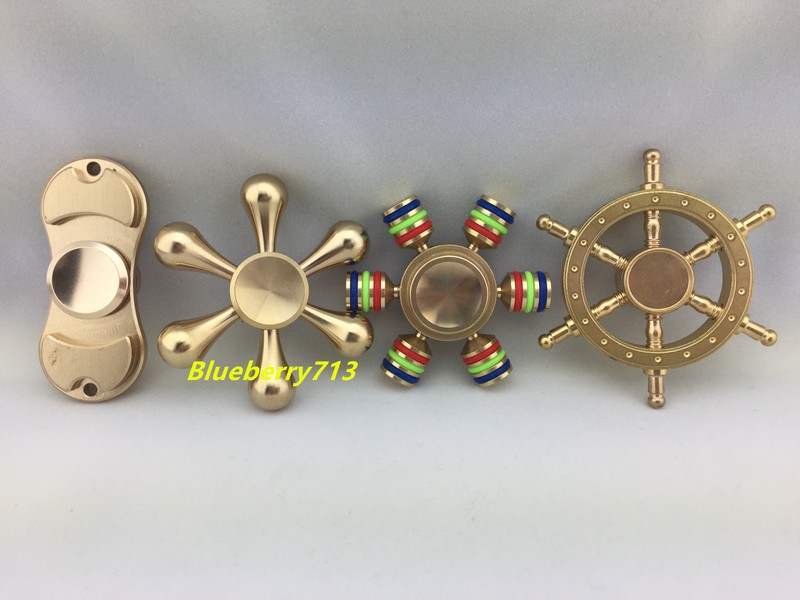 New!  Fidget Hand Spinner Metal Finger Toy -- Stress