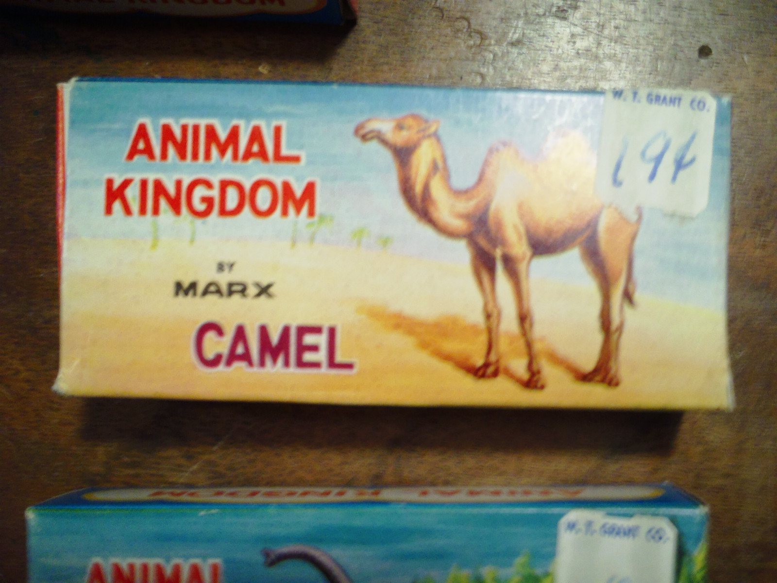 Lot of 8 Vintage Louis Marx CO Plastic Animals Animal Kingdom Figures In Box