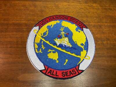 4.75'' NAVY USS DD-832 HANSON POWELL EMBROIDERED PATCH