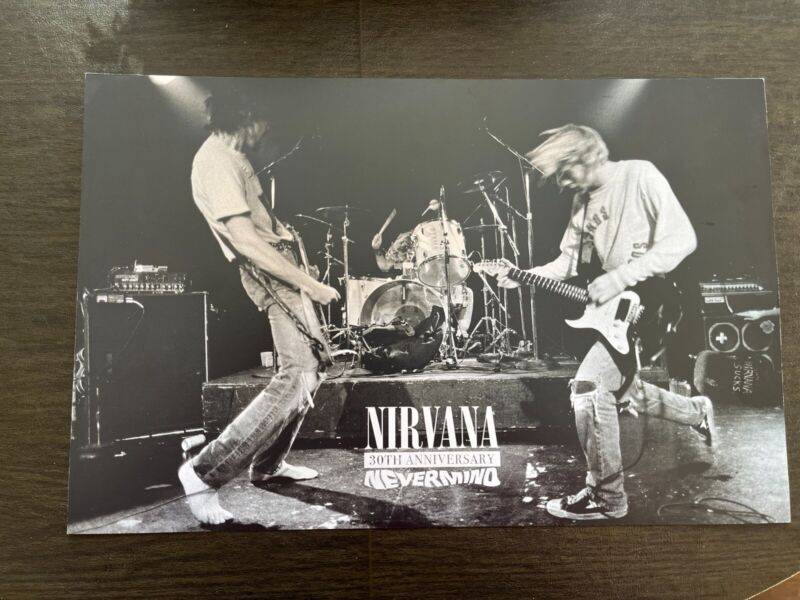 NIRVANA Nevermind 30th Anniversary Album Promo Record Store Poster 11x17 Grunge