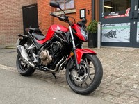 2017 / 67 reg Honda CB 500 F motorcycle in Red 