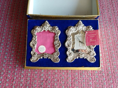 GORHAM STERLING PICTURE FRAME 321 and ALARM CLOCK 321C !!! Cyma