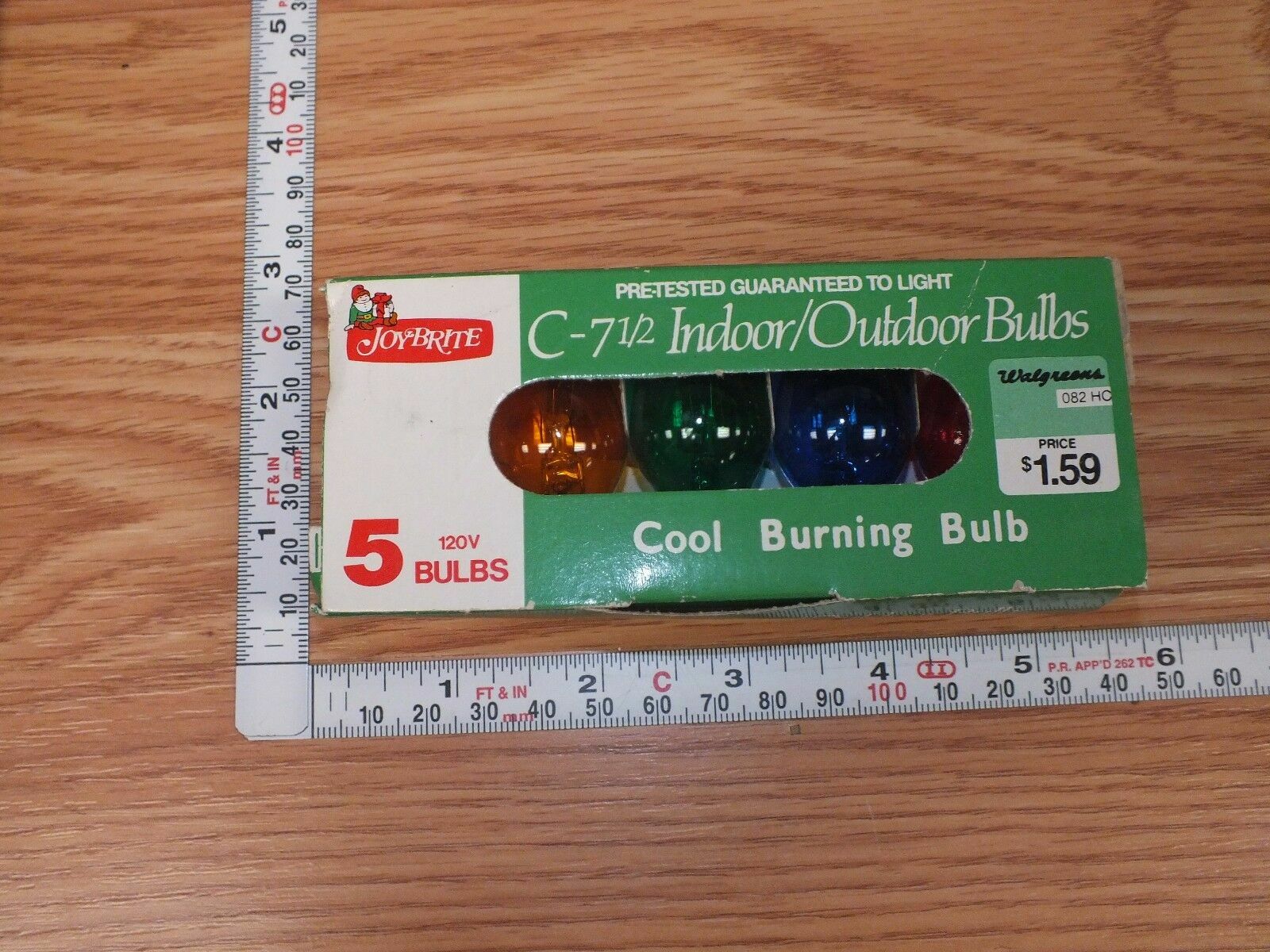 Joybright C-7 1/2 Indoor/Outdoor Multi Color Cool Burning Bulbs (5) **READ**