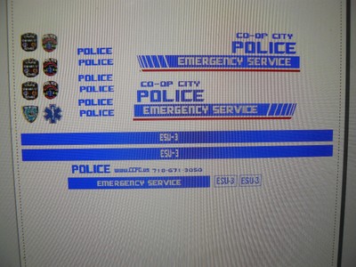 Co Op City New York ESU Van  Decals 1:24