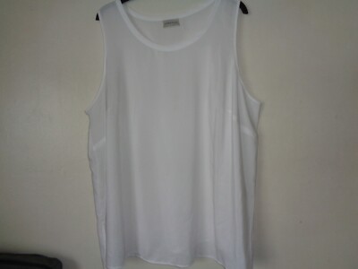 Evans Essence White Sleeveless Top Size 28