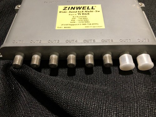 Directv Wide-band 6x8 Multi-Switch WB68 Zinwell 6 input 8 out