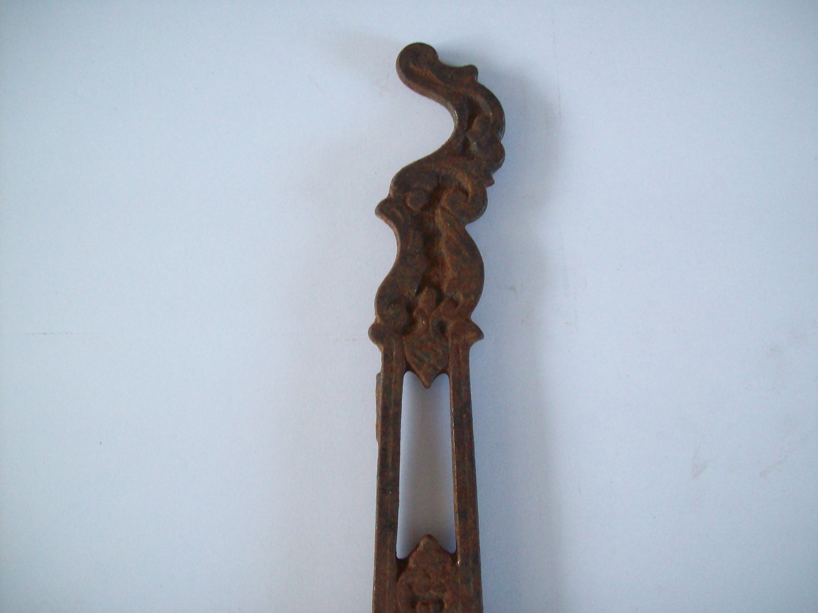 Antique Victorian Cast Iron Plant Bird Cage Hook Wall Hanger Swivel Arm