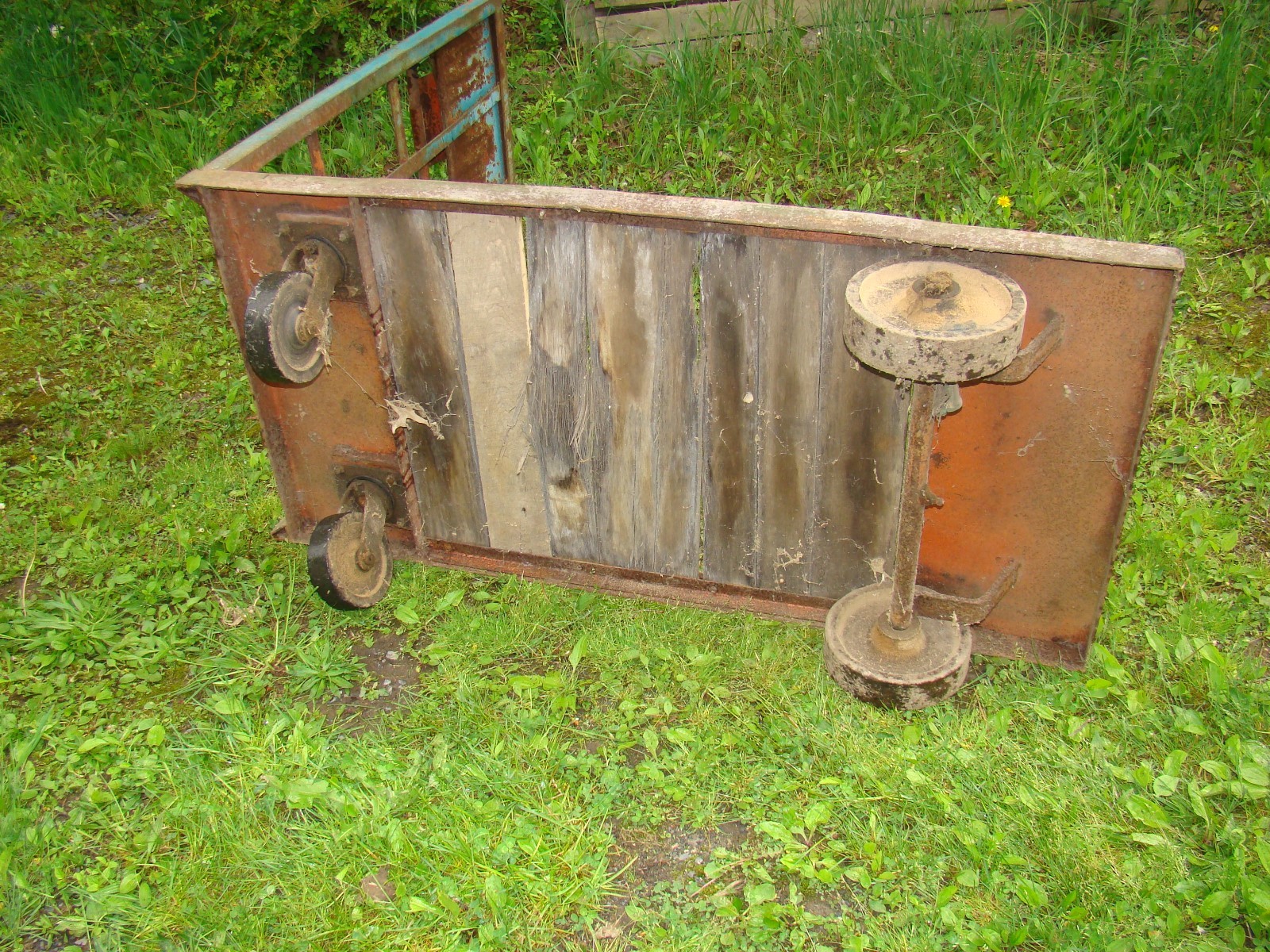 Factory Cart Steel and Wood 30 x 60 [Orangeville MFG Orangeville PA ?]