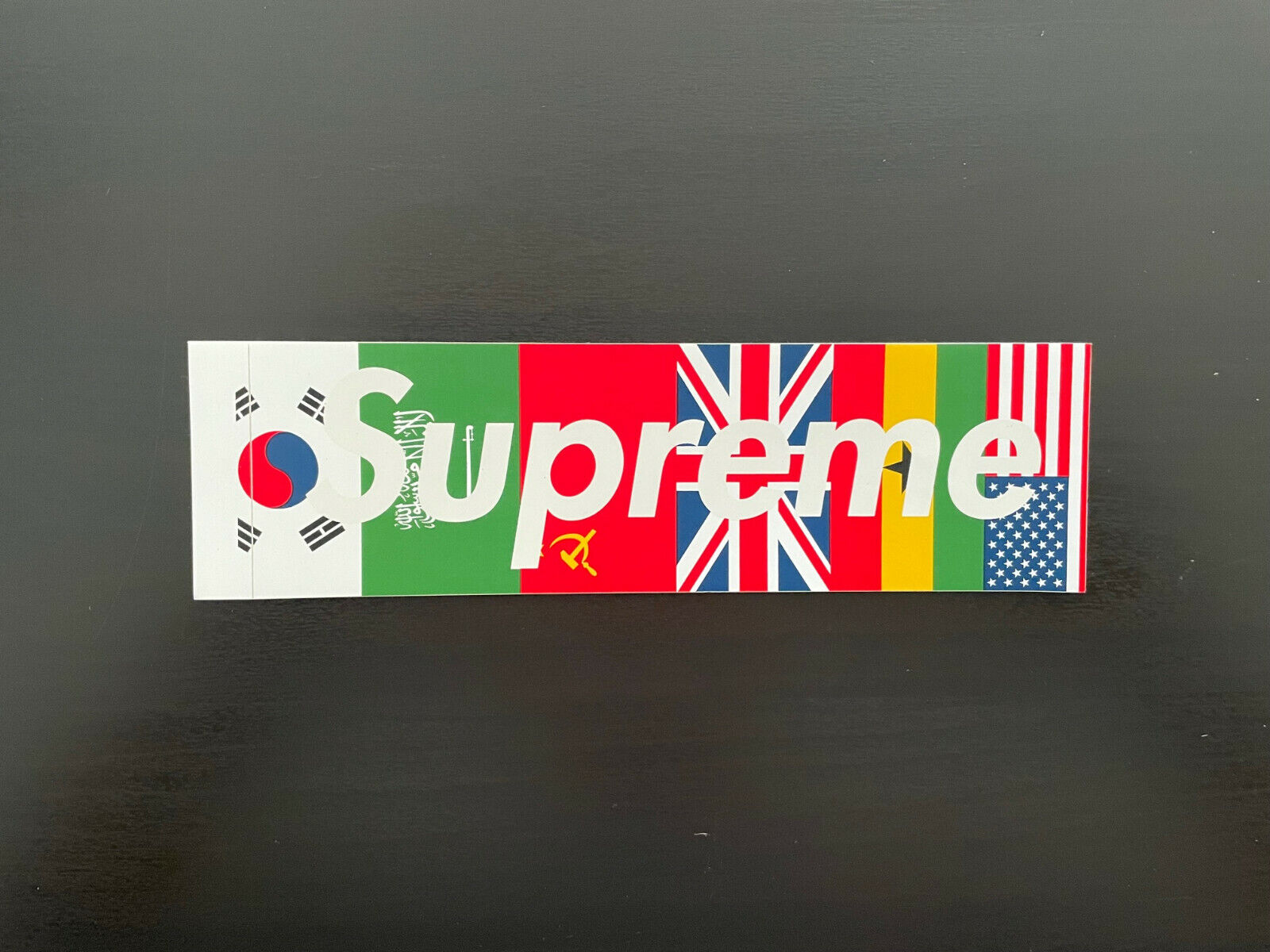 Supreme International Flags Box Logo Sticker FW13 NOS New Supreme International Flags Box Logo Sticker FW13 NOS New