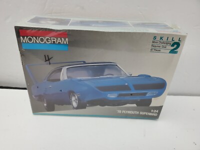 Monogram  70 Plymouth Super bird 1:24 Plastic Model Kit New Sealed 